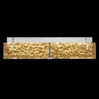 913450-22 Fine Art Lighting Terra 29"W Bath Bar with Silver/Gold Leaf Glass Finish