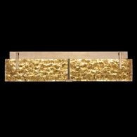 913450-32 Fine Art Lighting Terra 29"W Bath Bar with Gold/Gold Leaf Glass Finish