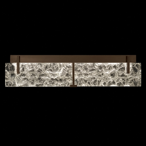 913450-41 Fine Art Lighting Terra 29"W Bath Bar with Bronze/Clear Glass Finish