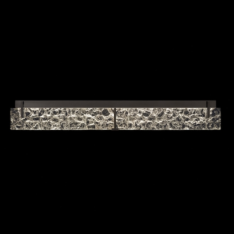 913950-11 Fine Art Lighting Terra 48"W Bath Bar with Black/Clear Glass Finish