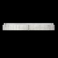 913950-25 Fine Art Lighting Terra 48"W Bath Bar with Silver/Rake Clear Finish