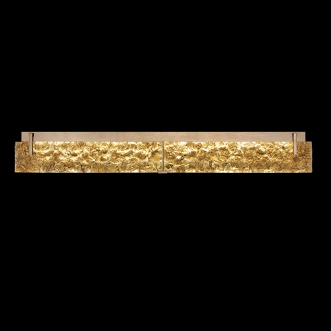 913950-32 Fine Art Lighting Terra 48"W Bath Bar with Gold/Gold Leaf Glass Finish