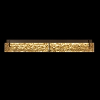 913950-42 Fine Art Lighting Terra 48"W Bath Bar with Bronze/Gold Leaf Glass Finish