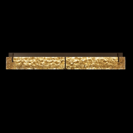913950-42 Fine Art Lighting Terra 48"W Bath Bar with Bronze/Gold Leaf Glass Finish