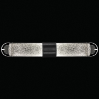 915050-11ST Fine Art Lighting Bond 35"W Bath Bar with Black & Silver/Diamond Blanket Finish