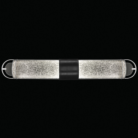 915050-11 Fine Art Lighting Bond 35"W Bath Bar with Black & Silver/Diamond Blanket Finish