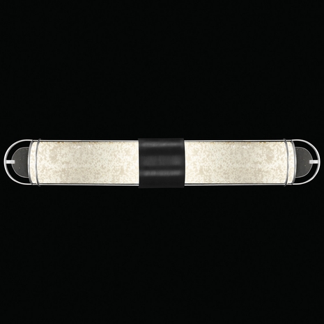 915050-12 Fine Art Lighting Bond 35"W Bath Bar with Black & Silver/Bahama Sand Finish