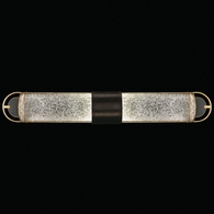 915050-21ST Fine Art Lighting Bond 35"W Bath Bar with Black & Gold/Diamond Blanket Finish