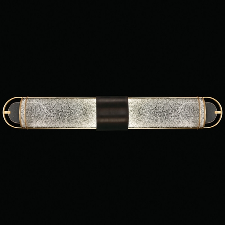 915050-21 Fine Art Lighting Bond 35"W Bath Bar with Black & Gold/Diamond Blanket Finish