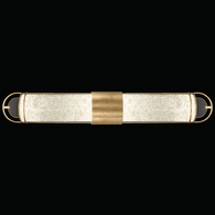 915050-32ST Fine Art Lighting Bond 35"W Bath Bar with Gold/Bahama Sand Finish