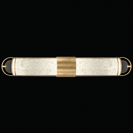 915050-32 Fine Art Lighting Bond 35"W Bath Bar with Gold/Bahama Sand Finish