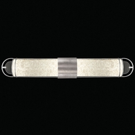 915050-42ST Fine Art Lighting Bond 35"W Bath Bar with Silver/Bahama Sand Finish