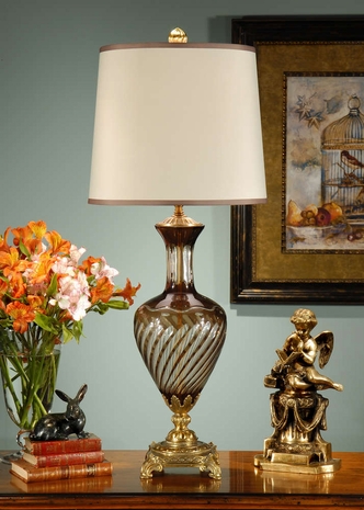 9155 Wildwood Lamps Crystal Bottle Lamp