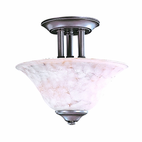 9157 Framburg Lighting Black Forest Small Semi-Flush Lighting Ceiling Light
