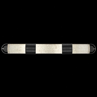 915950-12ST Fine Art Lighting Bond 48"W Bath Bar with Black & Silver/Bahama Sand Finish