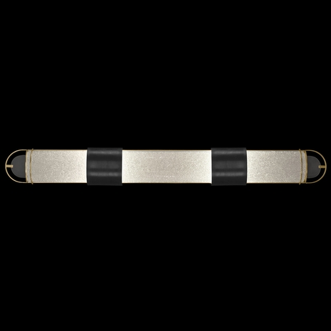 915950-21 Fine Art Lighting Bond 48"W Bath Bar with Black & Gold/Diamond Blanket Finish