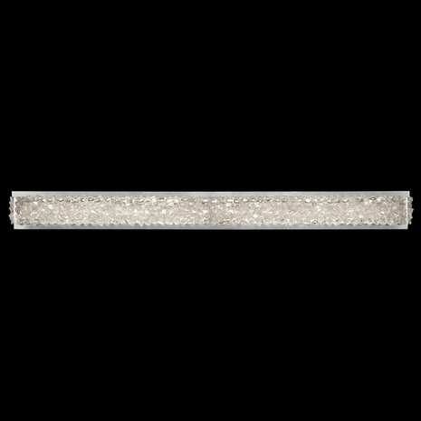 916150 Fine Art Lighting Arctic Halo 50"W Bath Bar with Silver Finish