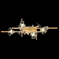 916350-2ST Fine Art Lighting Azu 37"W Bath Bar with Gold Leaf Finish