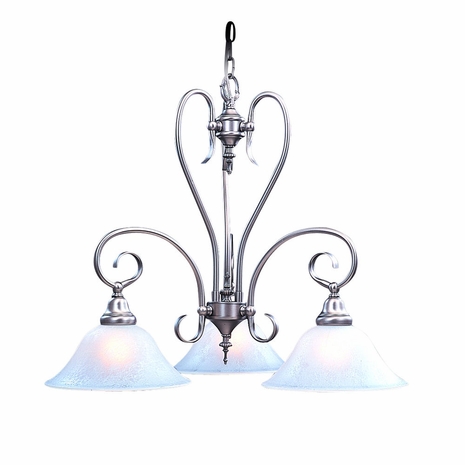 9168 Framburg Lighting Black Forest Three-Light Chandelier
