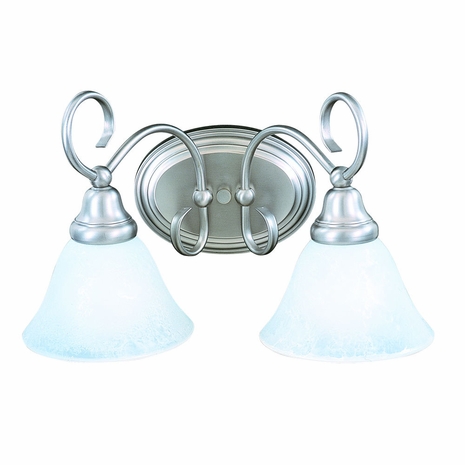 9172 Framburg Lighting Black Forest Two-Light Bathroom Wall Sconce Fixture