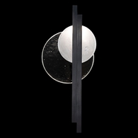 920550-1 Fine Art Lighting Selene 26"H LSF Sconce with Black/Clear & White Glass Finish