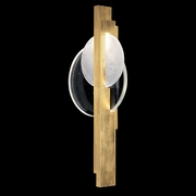 920550-3 Fine Art Lighting Selene 26"H LSF Sconce with Gold/Clear & White Glass Finish