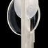 920550-4 Fine Art Lighting Selene 26"H LSF Sconce with Silver/Clear & White Glass Finish