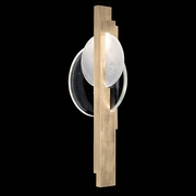 920550-5 Fine Art Lighting Selene 26"H LSF Sconce with Soft Gold/Clear & White Glass Finish