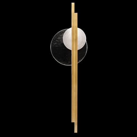 920650-3 Fine Art Lighting Selene 44"H LSF Sconce with Gold/Clear & White Glass Finish