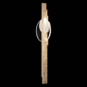 920650-5 Fine Art Lighting Selene 44"H LSF Sconce with Soft Gold/Clear & White Glass Finish