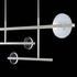921240-4 Fine Art Lighting Selene 66.5"W Pendant with Silver/Clear & White Glass Finish