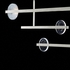 921240-4 Fine Art Lighting Selene 66.5"W Pendant with Silver/Clear & White Glass Finish