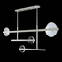 921240-4 Fine Art Lighting Selene 66.5"W Pendant with Silver/Clear & White Glass Finish