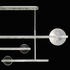 921240-4 Fine Art Lighting Selene 66.5"W Pendant with Silver/Clear & White Glass Finish