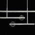 921240-4 Fine Art Lighting Selene 66.5"W Pendant with Silver/Clear & White Glass Finish