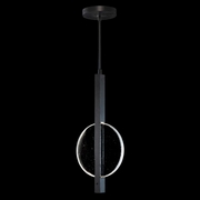 921340-1 Fine Art Lighting Selene 11"W Pendant with Black/Clear Glass Finish