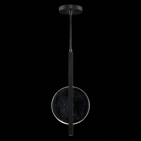 921340-1 Fine Art Lighting Selene 11"W Pendant with Black/Clear Glass Finish