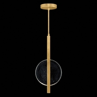 921340-3 Fine Art Lighting Selene 11"W Pendant with Gold/Clear Glass Finish