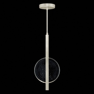 921340-4 Fine Art Lighting Selene 11"W Pendant with Silver/Clear Glass Finish
