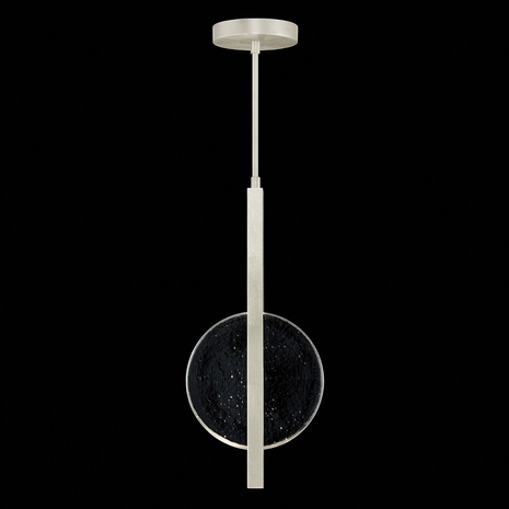 921340-4 Fine Art Lighting Selene 11"W Pendant with Silver/Clear Glass Finish