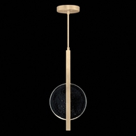 921340-5 Fine Art Lighting Selene 11"W Pendant with Soft Gold/Clear Glass Finish