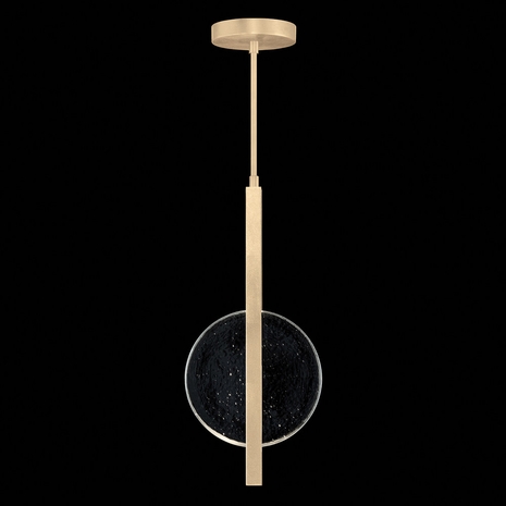 921340-5 Fine Art Lighting Selene 11"W Pendant with Soft Gold/Clear Glass Finish