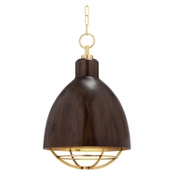 9216 Hudson Valley Sands Point 1 Light Dark Tram Pendant