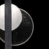 921650-1 Fine Art Lighting Selene 26"H RSF Sconce with Black/Clear & White Glass Finish