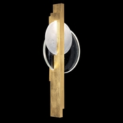 921650-3 Fine Art Lighting Selene 26"H RSF Sconce with Gold/Clear & White Glass Finish
