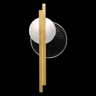 921650-3 Fine Art Lighting Selene 26"H RSF Sconce with Gold/Clear & White Glass Finish