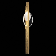 921750-3 Fine Art Lighting Selene 44"H RSF Sconce with Gold/Clear & White Glass Finish