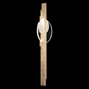 921750-5 Fine Art Lighting Selene 44"H RSF Sconce with Soft Gold/Clear & White Glass Finish