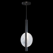 922140-1 Fine Art Lighting Selene 11"W Pendant with Black/White Glass Finish