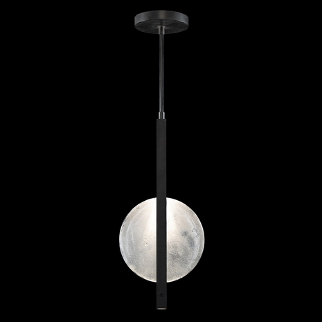 922140-1 Fine Art Lighting Selene 11"W Pendant with Black/White Glass Finish